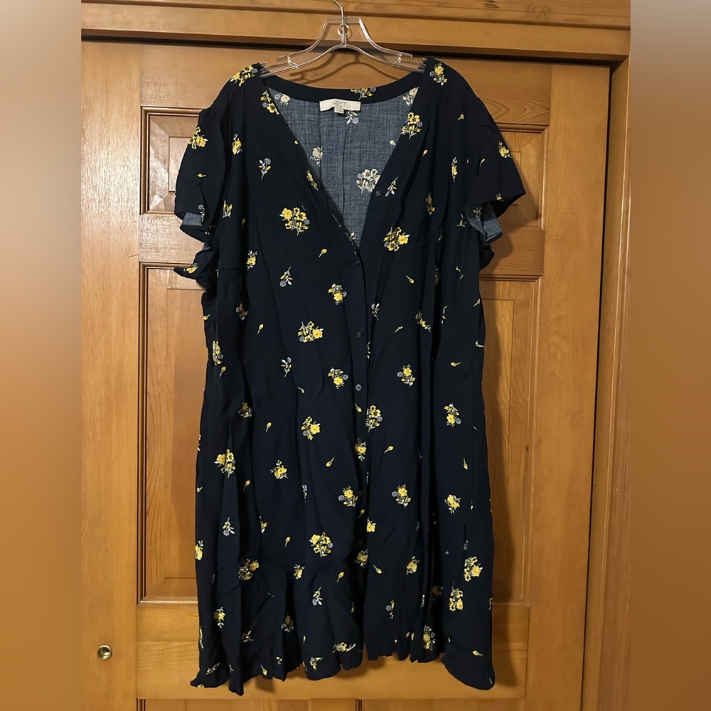 Loft button down dress